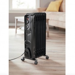 Mainstays Oil-Filled Electric Radiant Space Heater with Adjustable Thermostat