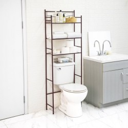 Mainstays Over the Toilet Storage, 3-Shelf Bathroom Space Saver