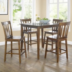 Mainstays 5 Piece Mission Counter Height Dining Set