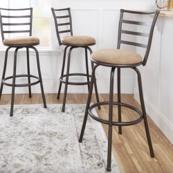 Mainstays 3 Pack Adjustable 24" or 29" Bronze Swivel Barstool