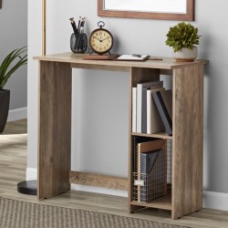 Mainstays Small Space Writing Desk with 2 Shelves