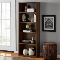 Mainstays 71" 5-Shelf Bookcase with Adjustable Shelves