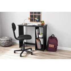 Mainstays Small Space Writing Desk with 2 Shelves