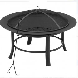 Mainstays 28" Fire Pit with PVC Cover and Spark Guard