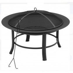 Mainstays 28" Fire Pit with PVC Cover and Spark Guard