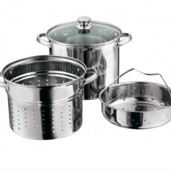 Mainstays Stainless Steel 8 Quart Multi-Cooker with Lid