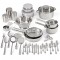 Mainstays Stainless Steel Cookware and Kitchen Combo Set