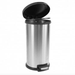 Mainstays Stainless Steel 10.5 Gallon Round Step Trash Can